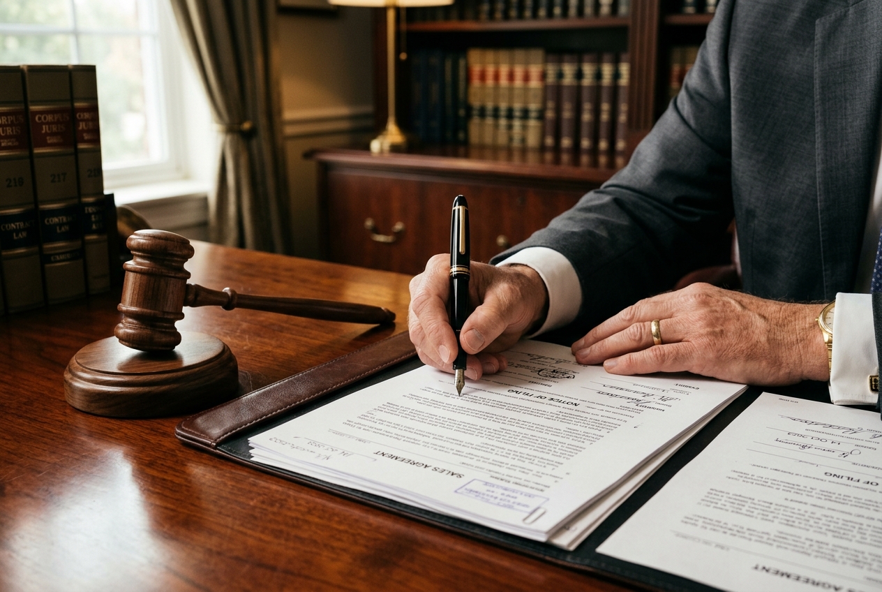 Yashika Manchanda preparing legal documents